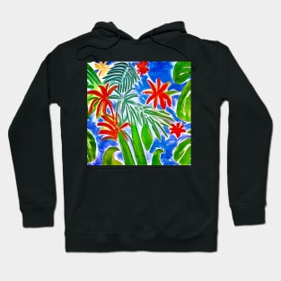 Red flowers - Matisse inspired Hoodie